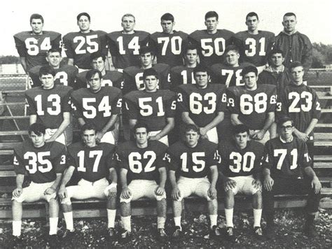 P69 Varsity Football Athletes Tf South Yearbook Of 1970