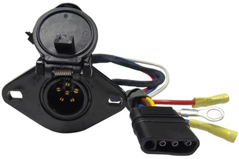 Many new trucks come prewired from the factory, and there are kits that make the operation plug and play. 4-Way Flat to 6-Way Round Pin Connector Adapter - Adapters - Wiring, Adapters, Connectors - Products
