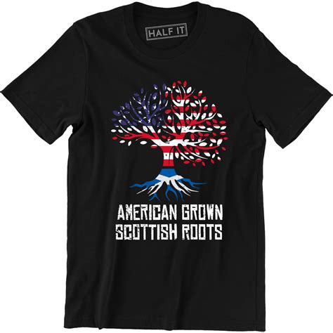 Scotland American Grown Scottish Roots Scottish Roots Heritage T Shirt