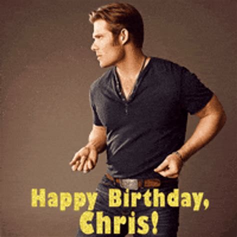 chris happy birthday to you chris cake candles