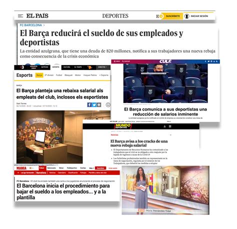 Pero en este caso queda sin resolverse qué ocurre cuando una ccaa no realiza dicha formalización, bien porque no suscribió en su momento el acuerdo, bien por. La rebaja salarial de FC Barcelona en la prensa ...