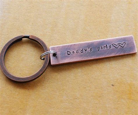Personalized Keychain Engraved Keychain For Daddy Customized Etsy