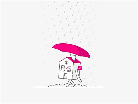 House In The Rain By Gal Shir For Lemonade On Dribbble