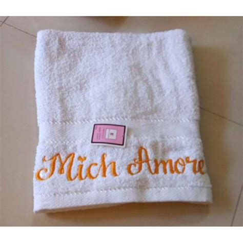 Customized Bath Towel With Free Embroidered Name Burda Shopee