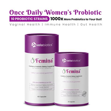 Femina Probiotics For Womens Health Velobiotics