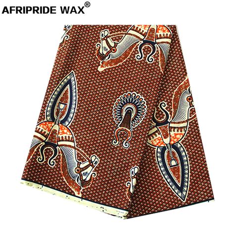6 Yards African Wax Fabric 100 Cotton Material Dashiki Printed Real Floral For Dress Nigerian
