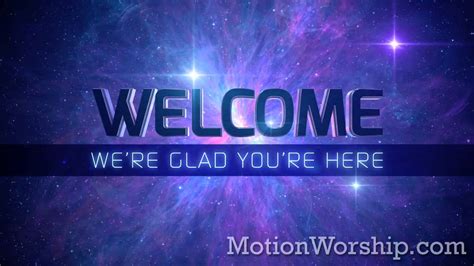 Awesome Galaxy Welcome Hd Loop By Motion Worship Youtube