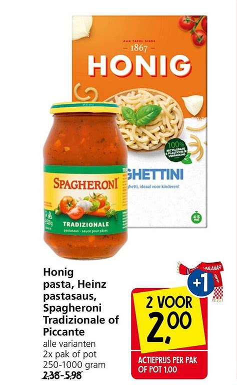 Honig Pasta Heinz Pastasaus Spagheroni Tradizionale Of Piccante