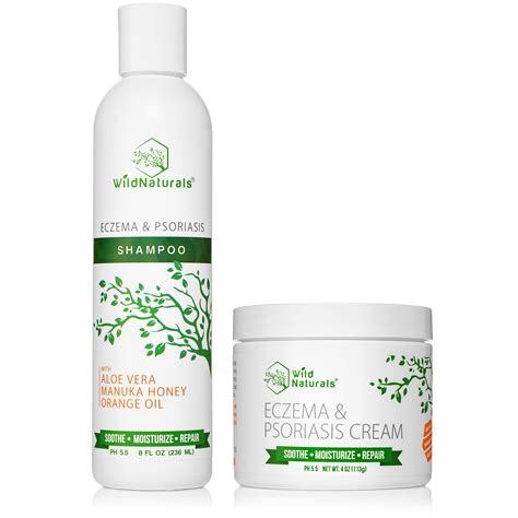 Buy Wild Naturals Eczema Psoriasis Bundle Cream Shampoo For Dry
