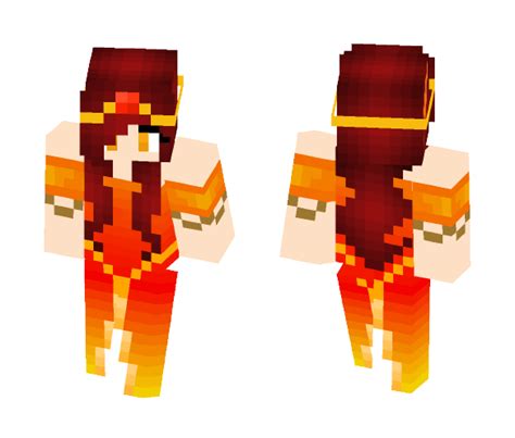 Get Fire Elemental Goddess Minecraft Skin For Free Superminecraftskins