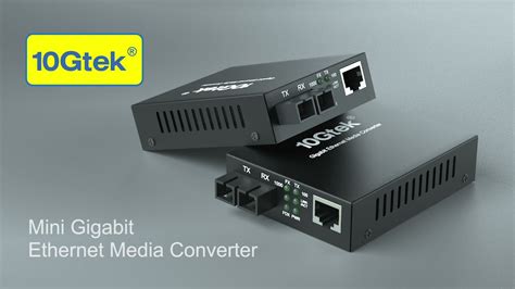 Gigabit Ethernet Media Converter Single Mode Dual Sc Fiber Youtube