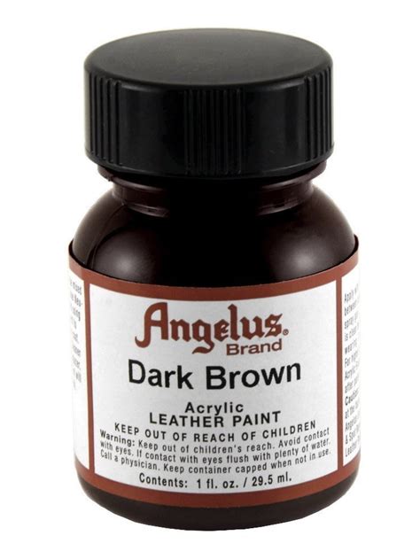 Angelus Acrylic Leather Paint 1 Oz Dark Brown