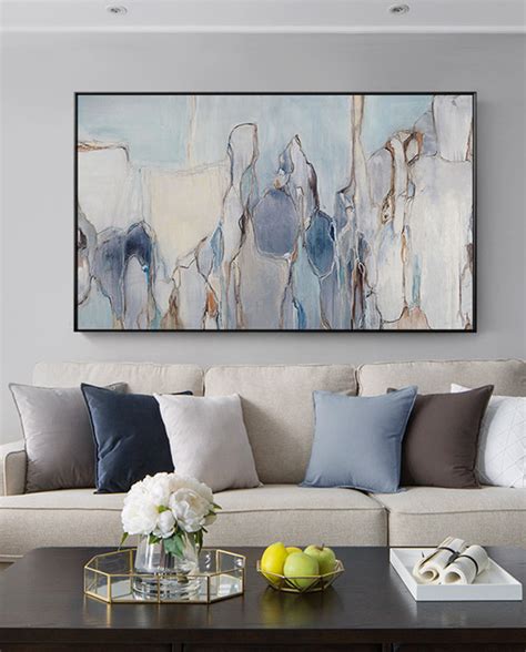 Modern Abstract Living Room Wall Art Vintage Subdued Palette Nordic