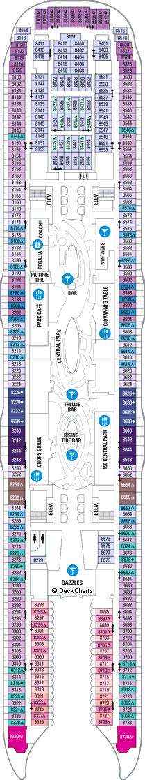 Royal Caribbean Allure Of The Seas Deck Plans Ship Layout Staterooms