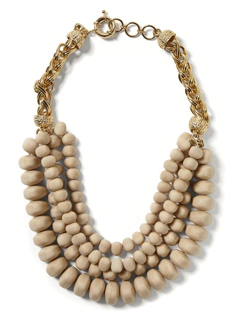 bold bead necklace banana republic