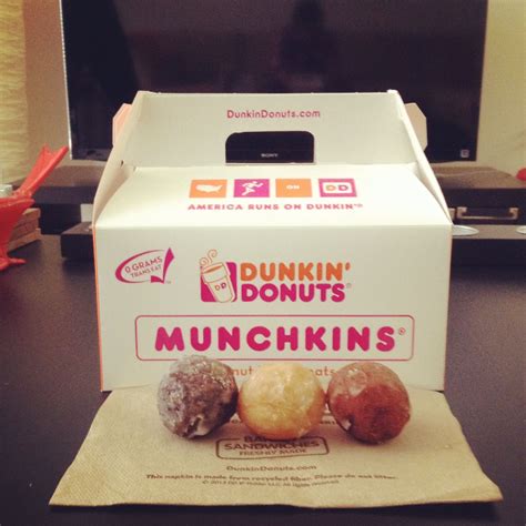 Afternoon Treat Of Munchkins Donut Holes Dunkin Donuts Marker Art