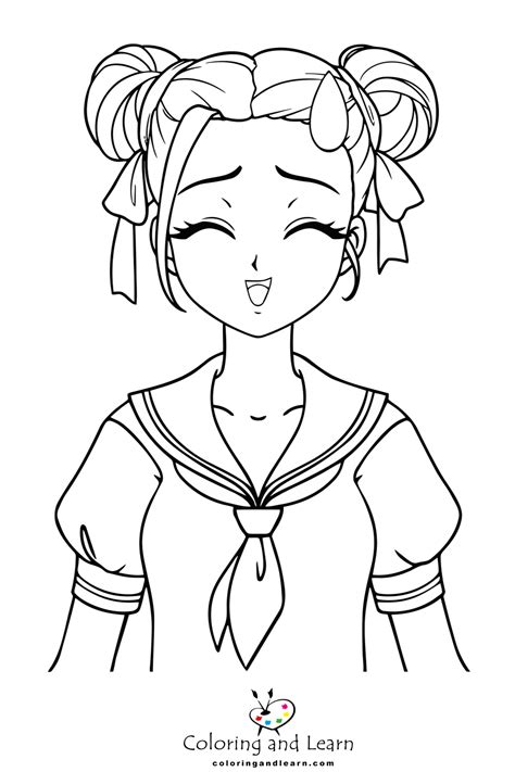 Anime Girl Coloring Pages Educative Printable