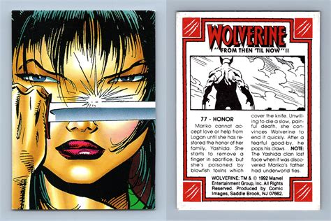 Honor 77 Wolverine From Then Til Now Ii 1992 Comic Images Trading Card
