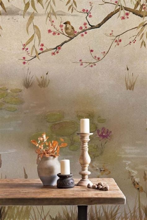 Chinoiserie Wallpaper Mural Lotus Clow Rockett St George