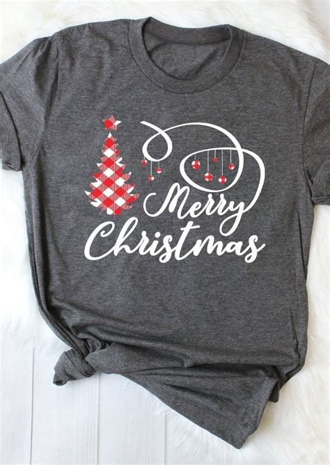 Merry Christmas Tree T Shirt Tee Fairyseason