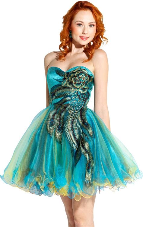 Peacock Prom Dress Xwetpics Hot Sex Picture