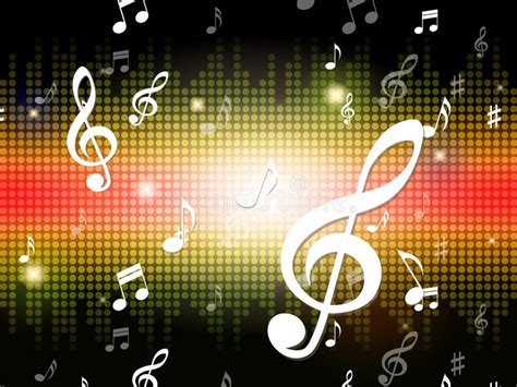 Music Background Shows Tune Jazz Classical Stock Illustrations 38