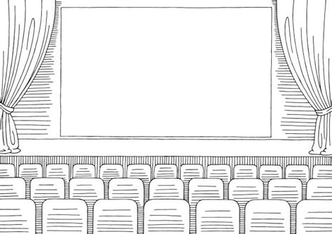 Movie Theater Clipart Black And White