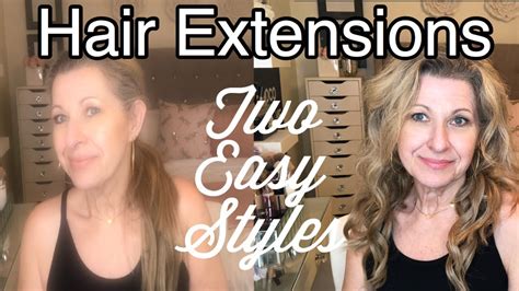 Hair Extensions Two Easy Styles Youtube