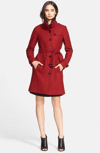 Burberry Brit Rushfield Wool Blend Stand Collar Coat Coats For