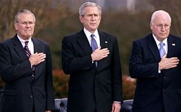 Image result for rumsfeld and bush 
