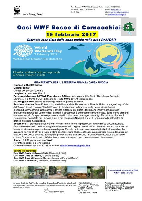 In sicilia il presidente musumeci ha disposto il rientro il 1 febbraio per gli studenti delle superiori. WWF Alta Toscana : GIORNATA MONDIALE DELLE ZONE UMIDE ...