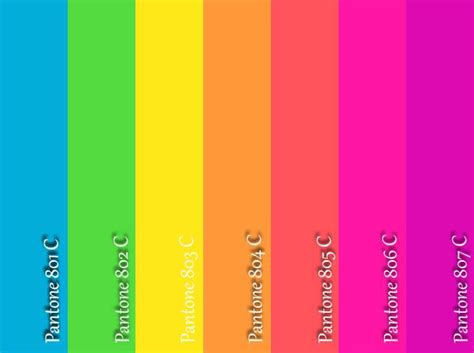 Pantone Neon Color Chart