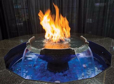 fire pit with water feature water features fire pit