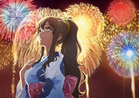 Futaba Enjoying The Fireworks Bunny Girl Senpai Rawwnime