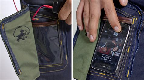 Yep Jeans With A See Through Pocket For Your Phone Sadly Do Exist