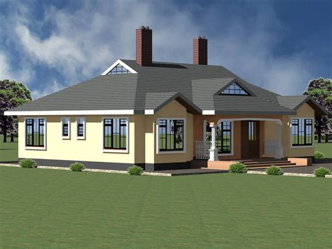 Some Best House Plans In Kenya 3 Bedrooms Bungalows Hpd