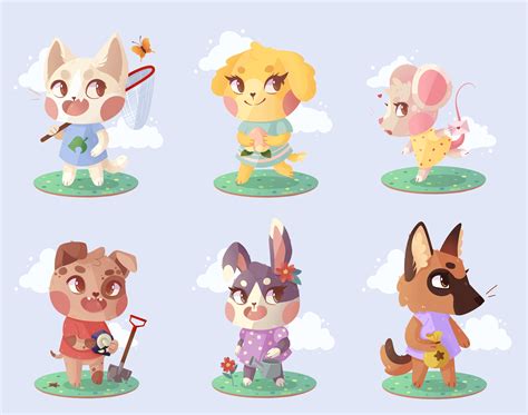 Drew My Friends Pets As Animal Crossing Characters