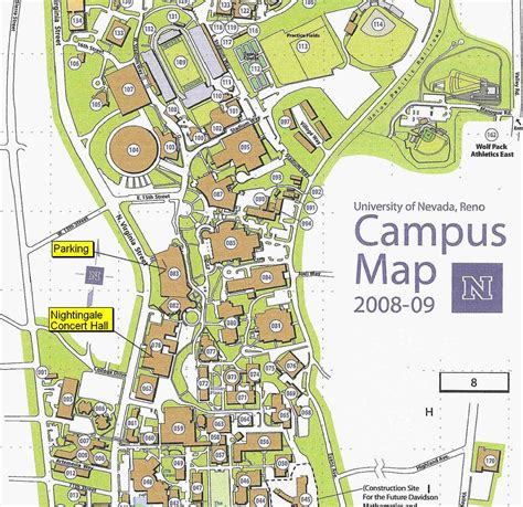 Unr Campus Map Pdf Draw A Topographic Map