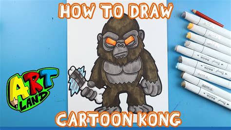 How To Draw CARTOON KONG YouTube