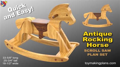 wood toy plans heirloom rocking horse youtube