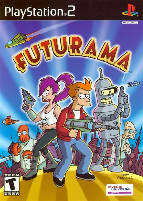 Futurama (2003) PlayStation 2 box cover art - MobyGames