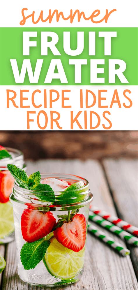 15 Fruit In Water Recipes And Infused Water Recipes Kids Will Love