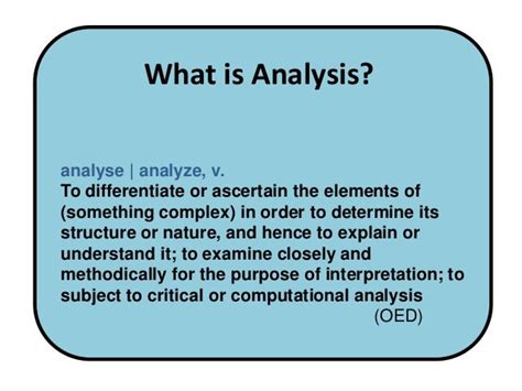 What Is Analysis And Where Can I Get Some