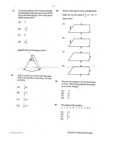 Cxc Past Paper 1 June 2010 Past Papers Exam Papers Maths Paper
