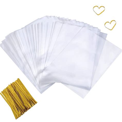 Buy Enenes Cellophane Treat Bags 200 Pcs Cellophane Bags 4x6 Inch Clear