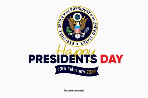 Free Download Hd Png Happy Presidents Day 2024 Text With Logo Png
