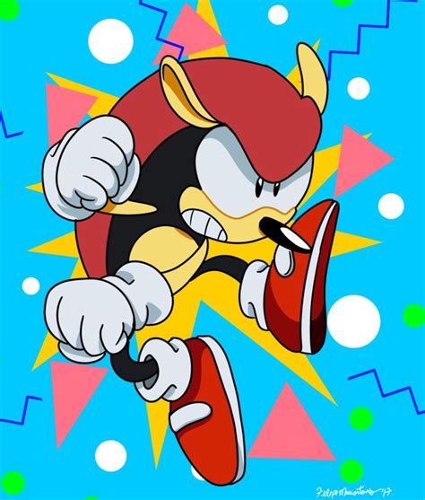 Mighty Mania By Yuski Hedgehog Art Sonic The Hedgehog Sonic Mania