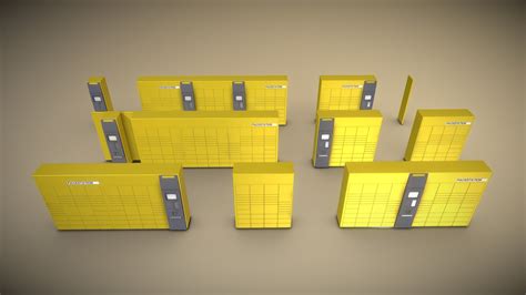 Packstation Low Poly Set Buy Royalty Free 3d Model By Vis All 3d