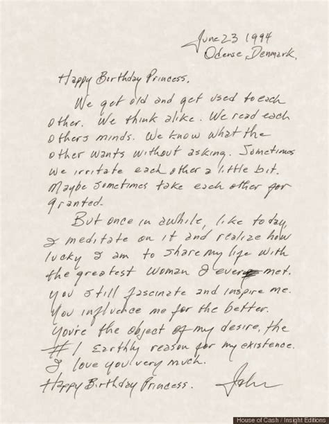 This Letter From Johnny Cash To June Carter Was Voted The Greatest Love