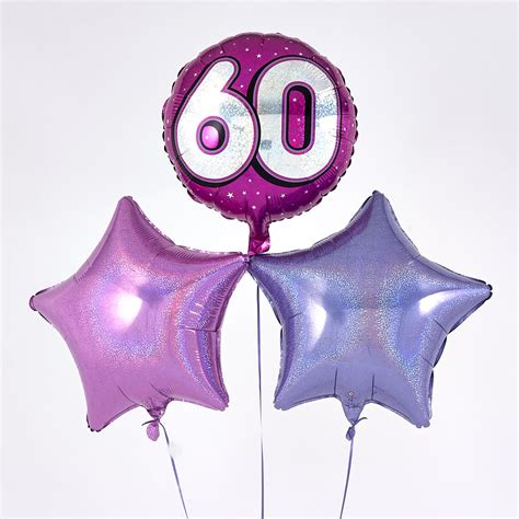 Buy Pink 60th Birthday Balloon Bouquet The Perfect T For Gbp 14